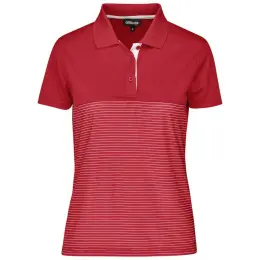 Ladies Maestro Golf Shirt Red Front
